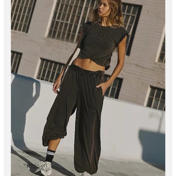 FP Movement by Free People Pants - Last OneFP Movement by Free People Hot Shot Crossover Set in Washed Black XS NWT